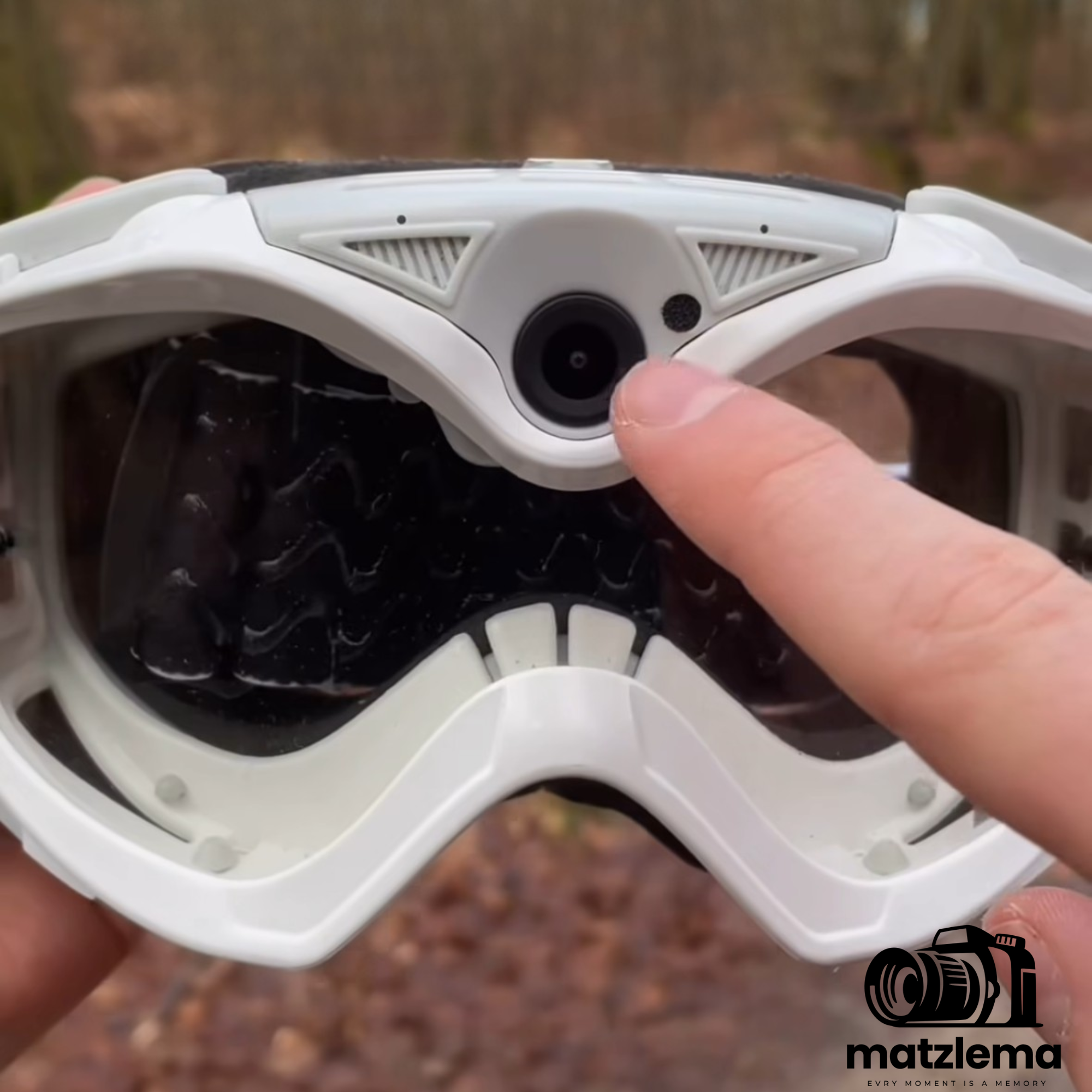 משקפי סקי/רכיבה עם מצלמת HD